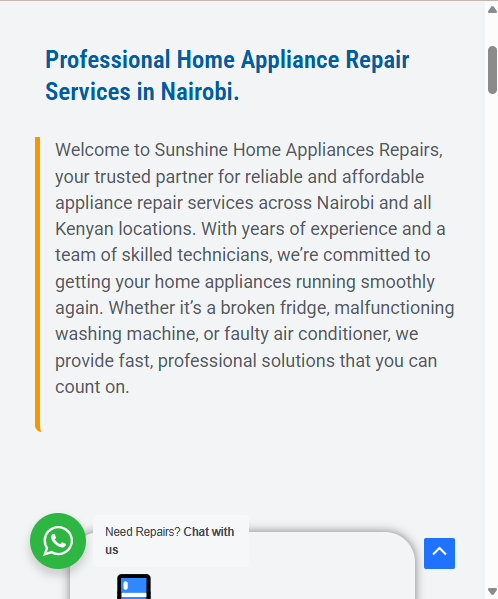 Sunshine Home Appliances Repairs